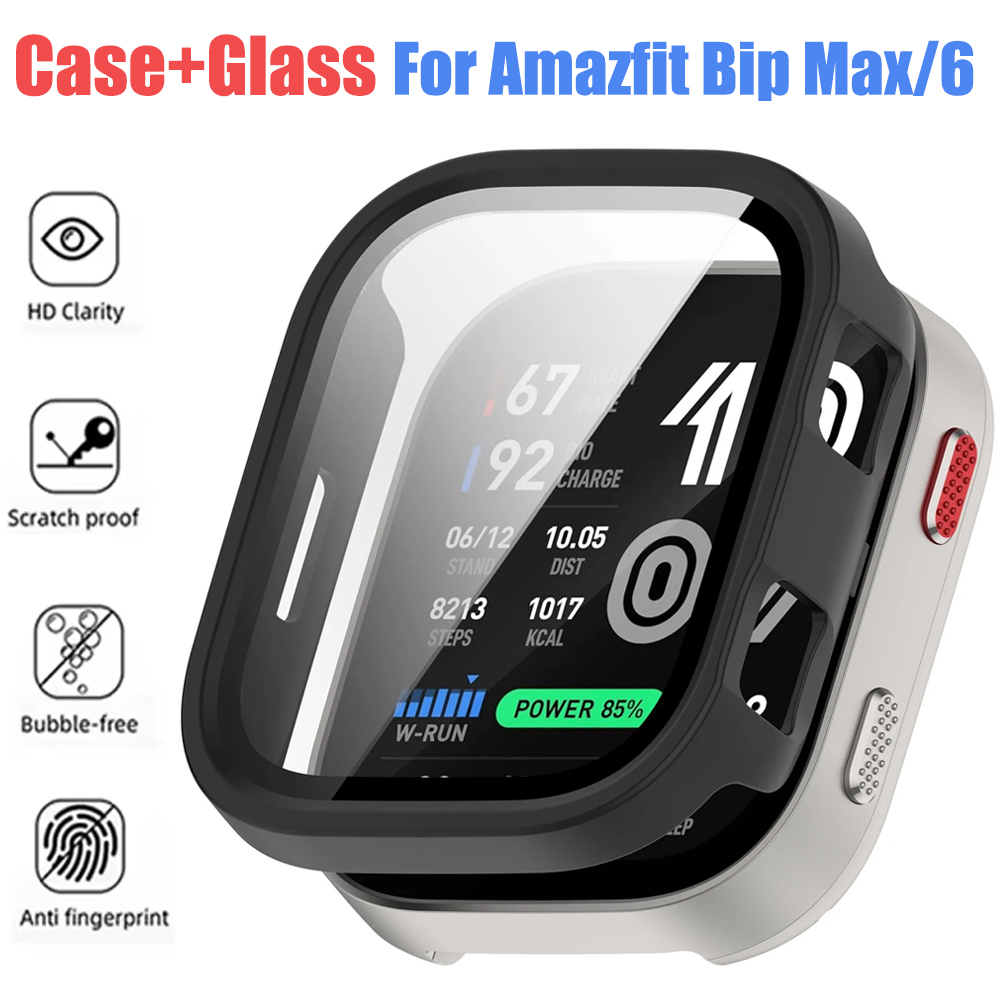 Amazfit Smartwatch Accessories - Glass + Case for Amazfit Bip