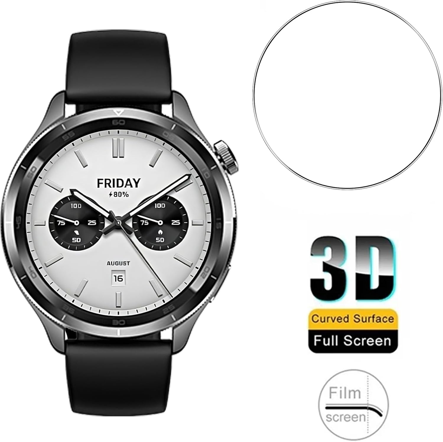 3PCS Tempered Glass Smartwatch – Xiaomi Smartwatch S4 Accessories recenzja i cena