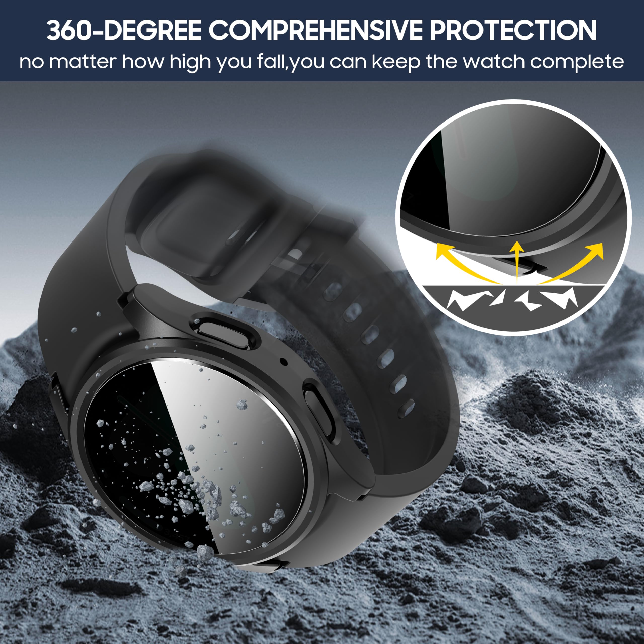 Tempered Glass+Privacy case fo – Samsung Smartwatch Accessories recenzja i cena