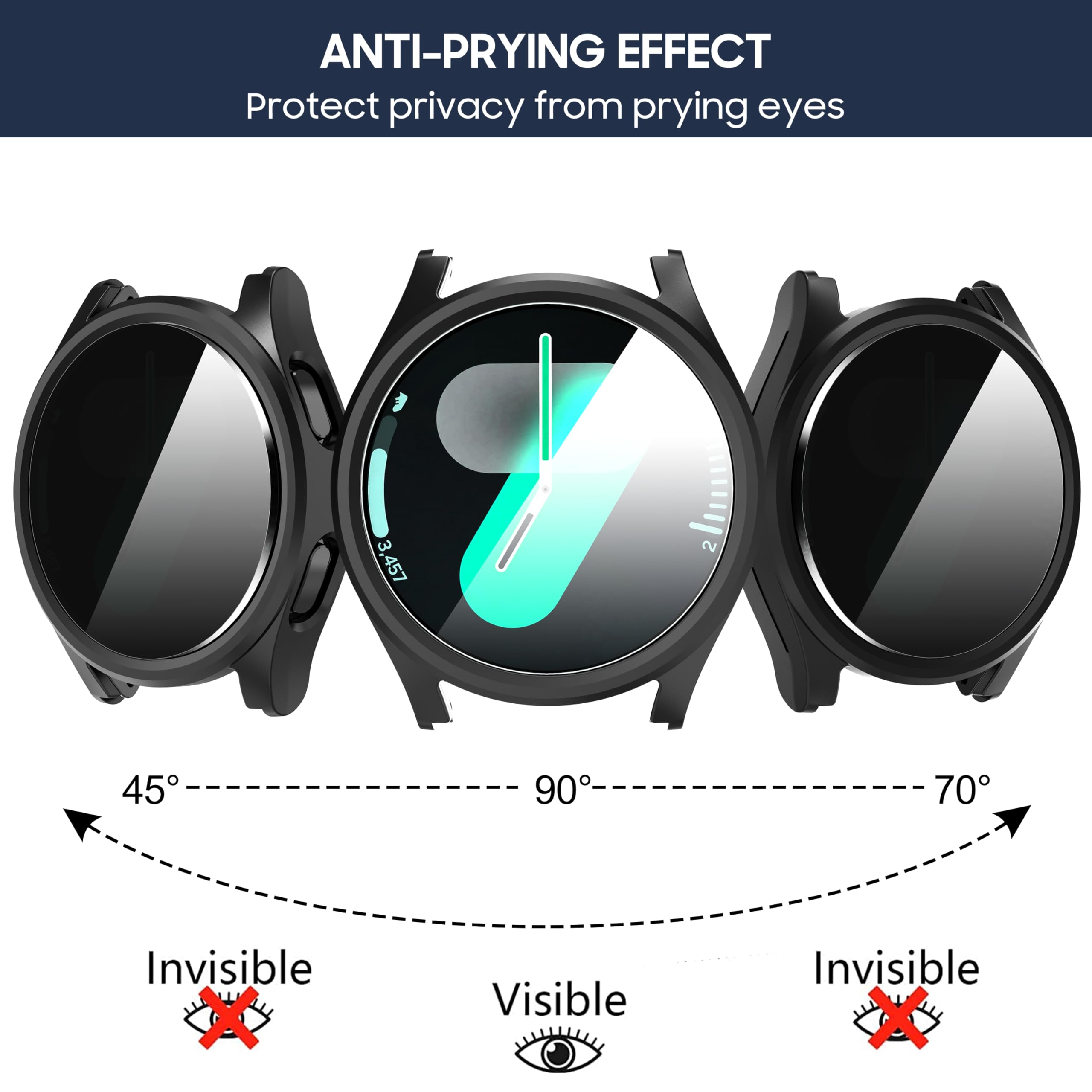 Tempered Glass+Privacy case fo – Samsung Smartwatch Accessories recenzja i cena
