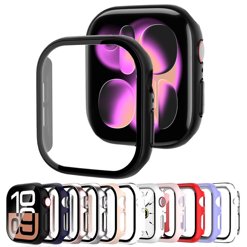 Tempered Glass+Case For Apple  – Smartwatch Band Accessories recenzja i cena
