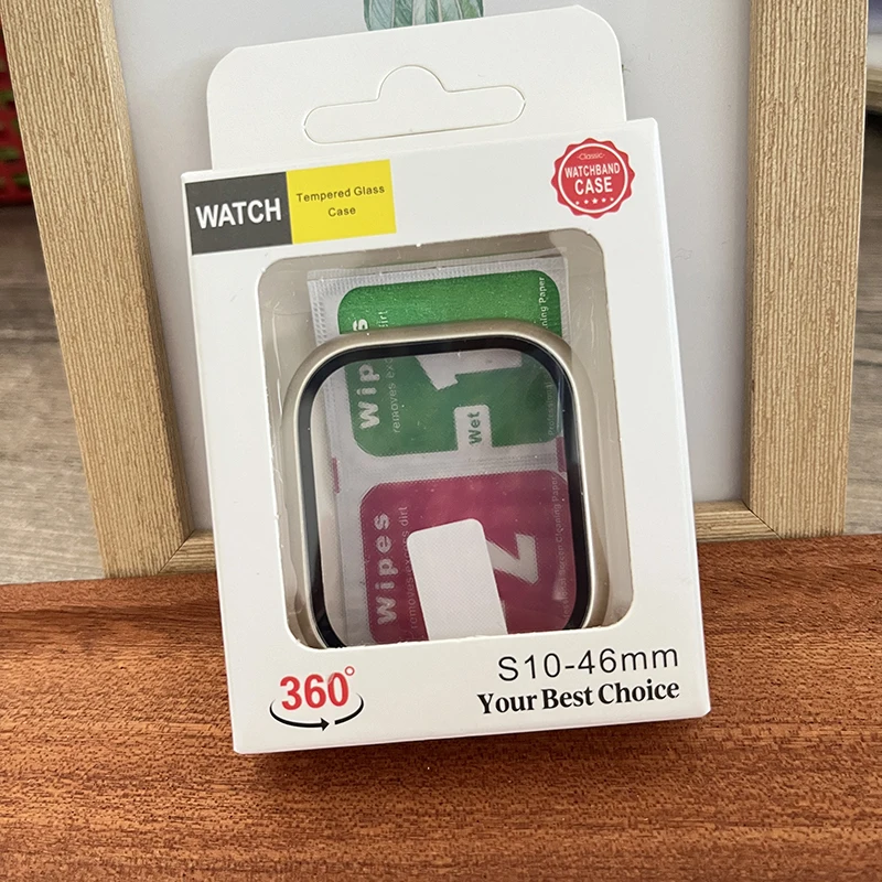 Tempered Glass+Case For Apple  – Smartwatch Band Accessories recenzja i cena