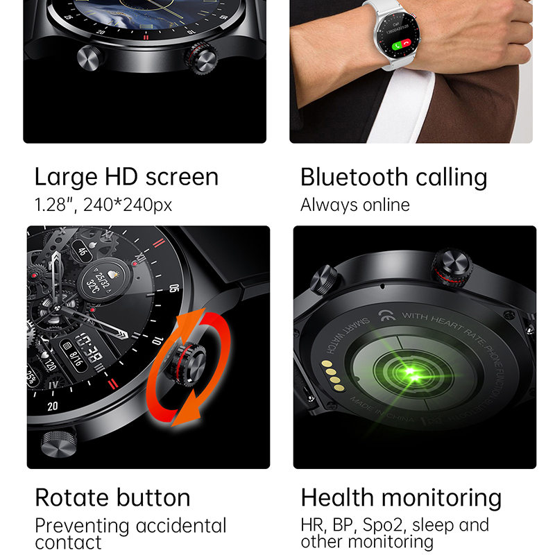 GPS ECG+PPG Bluetooth Call Sma – Smartwatch Face recenzja i cena