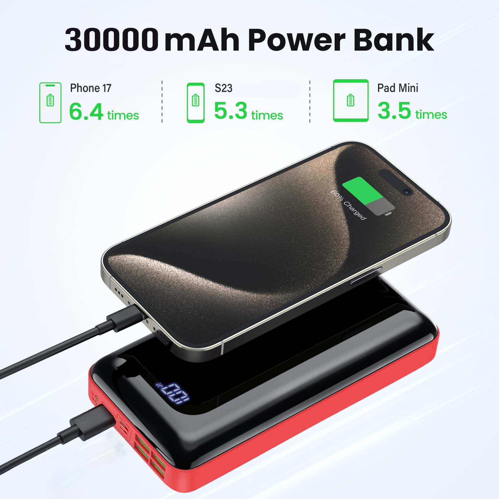 Portable Charger 30000mah Powe – Watch Charger Cable recenzja i cena