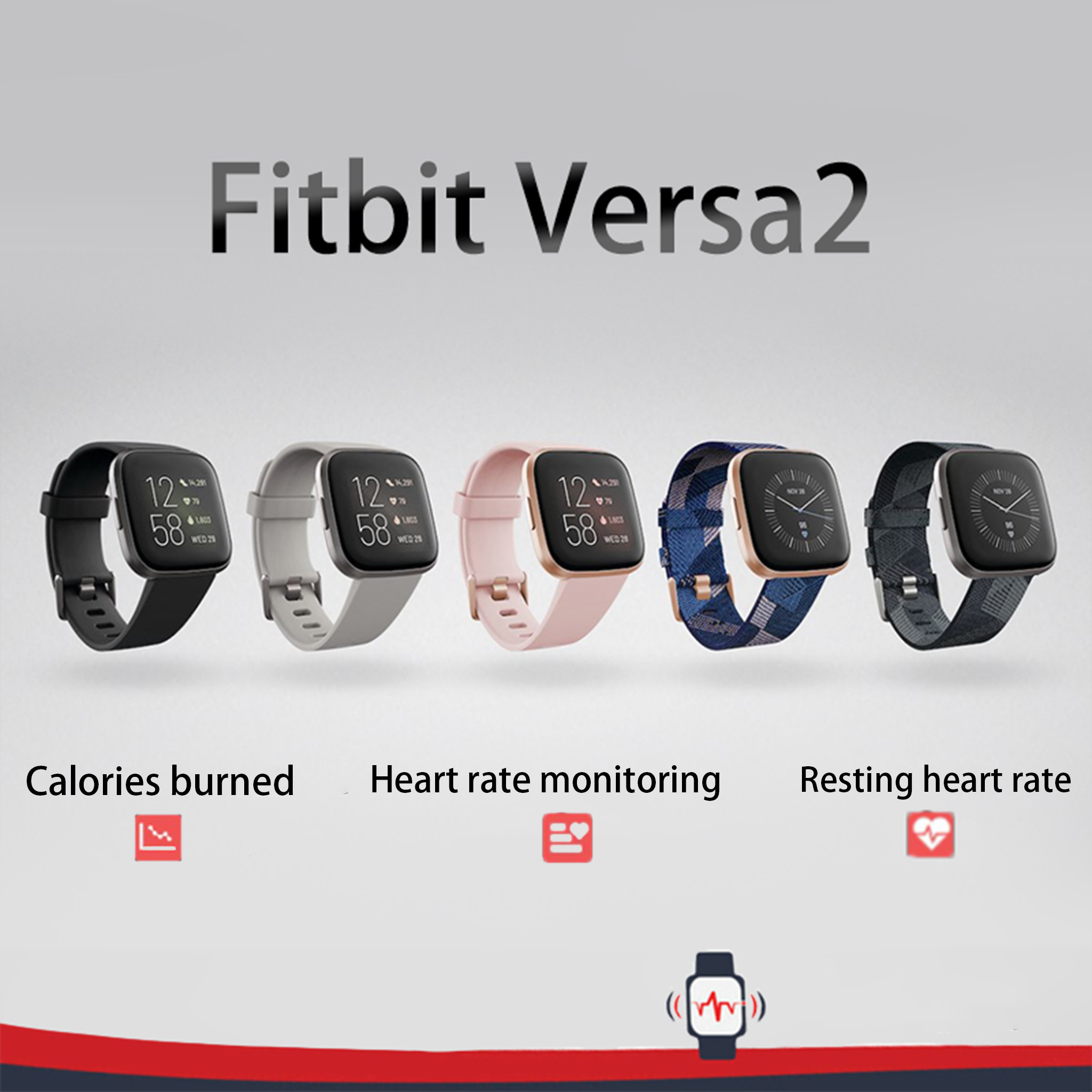 Fitbit Versa 2 Health and Fitn – Smartwatch Face recenzja i cena