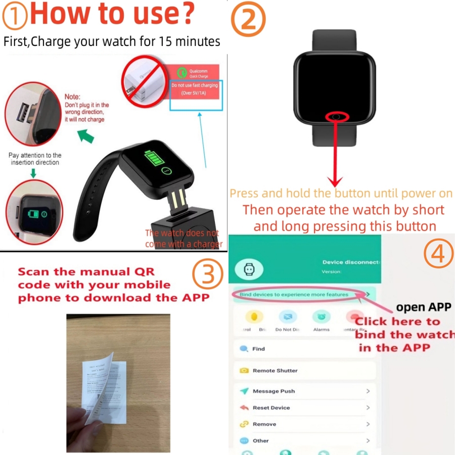 Smart Watch Message Remind Mus – Smartwatch Touch recenzja i cena
