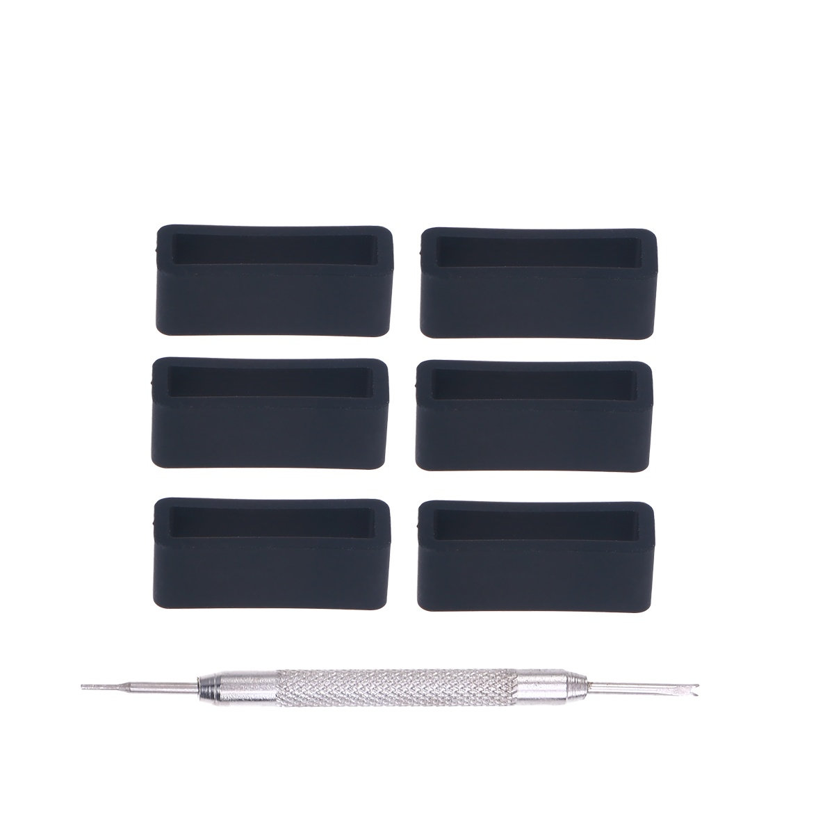 6Pcs Black Silicone Watch Band – Silicone Band Replacement recenzja i cena