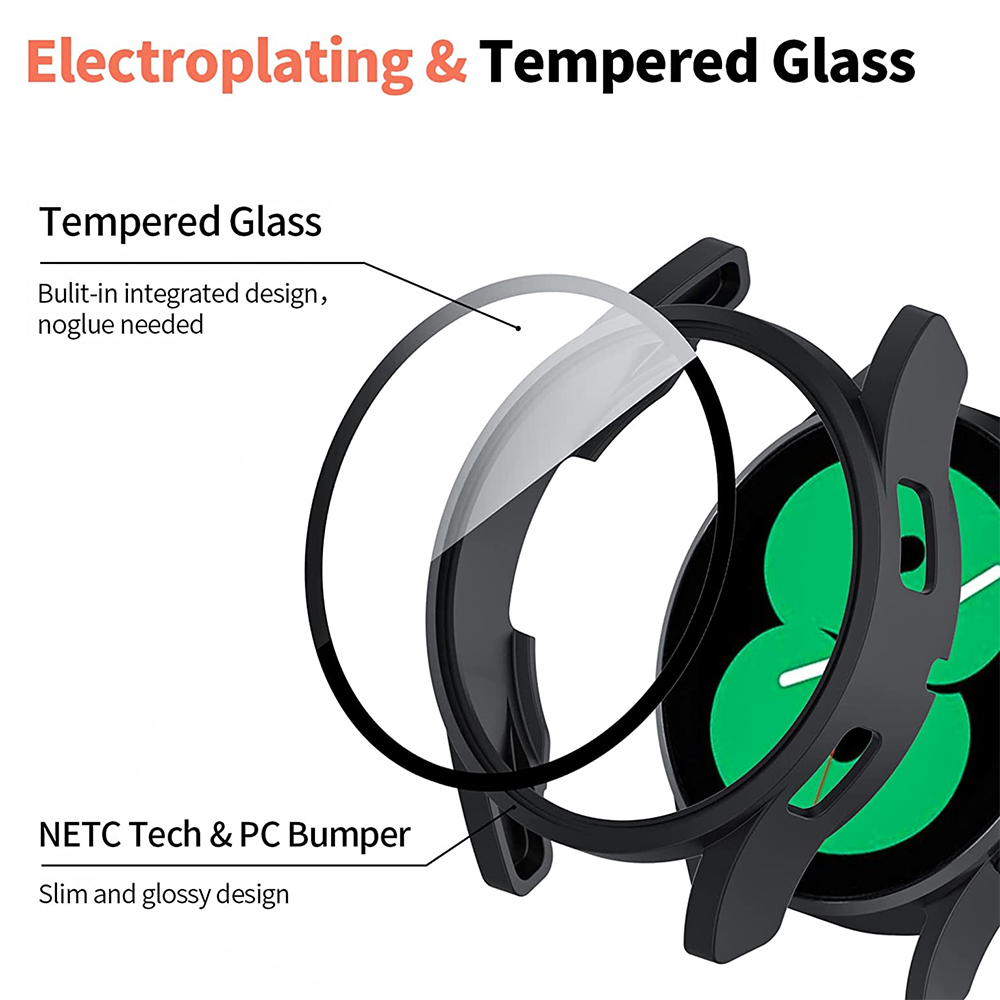 Tempered Glass+ PC Cover for S – Samsung Smartwatch Accessories recenzja i cena