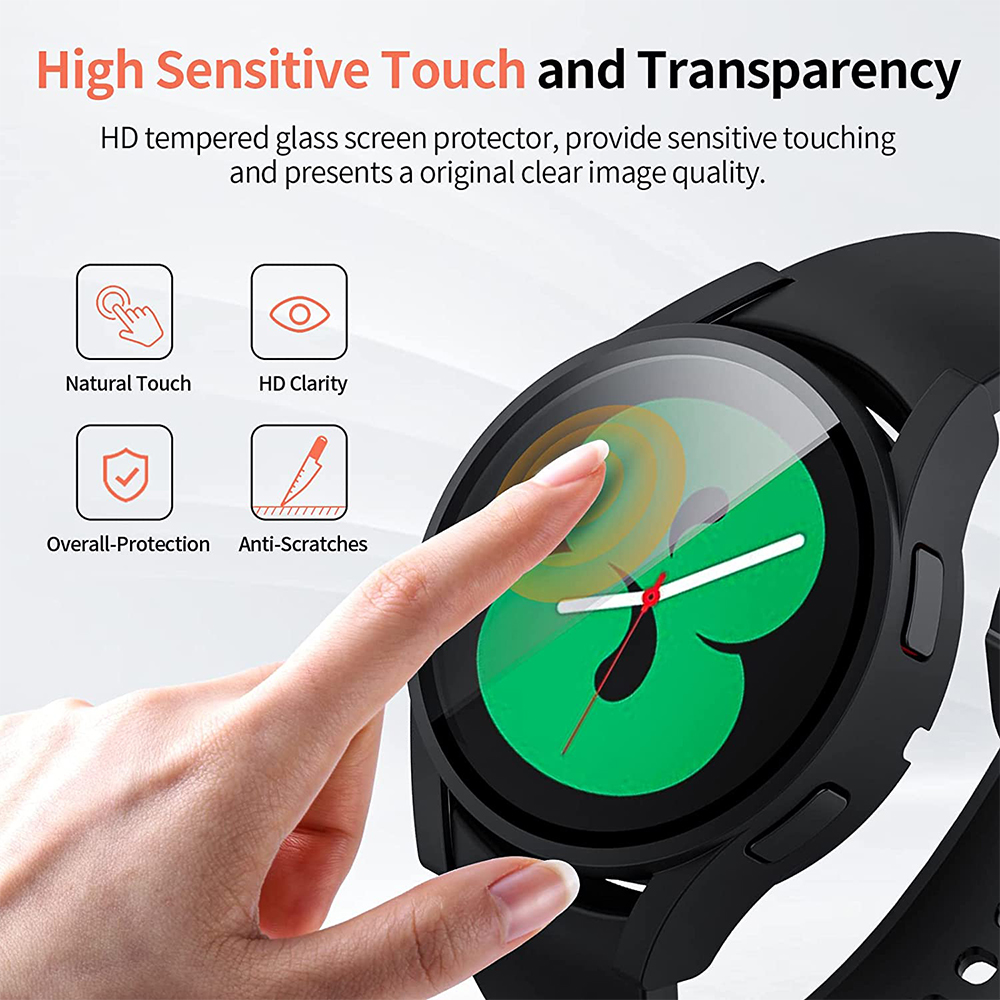 Tempered Glass+ PC Cover for S – Samsung Smartwatch Accessories recenzja i cena