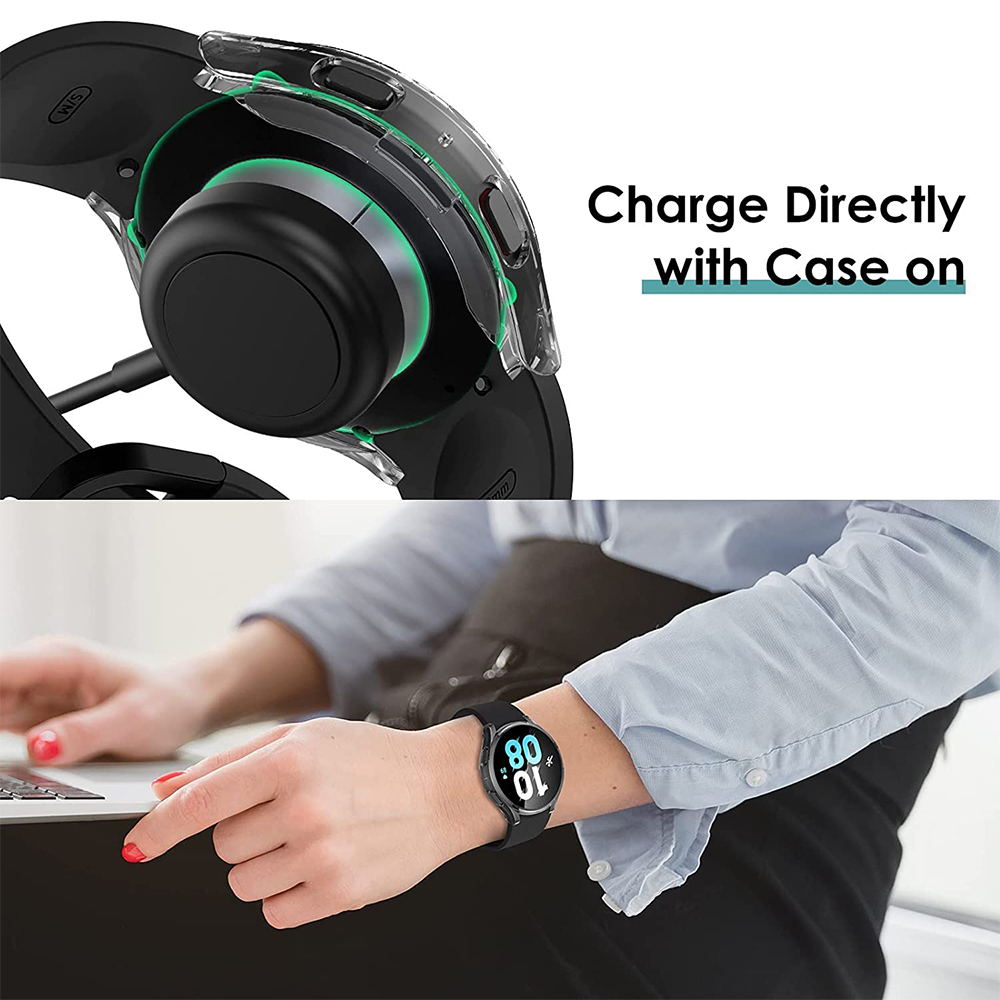 Tempered Glass+ PC Cover for S – Samsung Smartwatch Accessories recenzja i cena