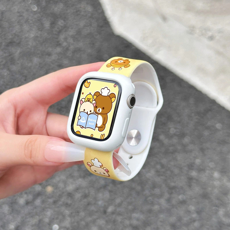 Cute Rilakkuma Print Silicone  – Silicone Band Replacement recenzja i cena