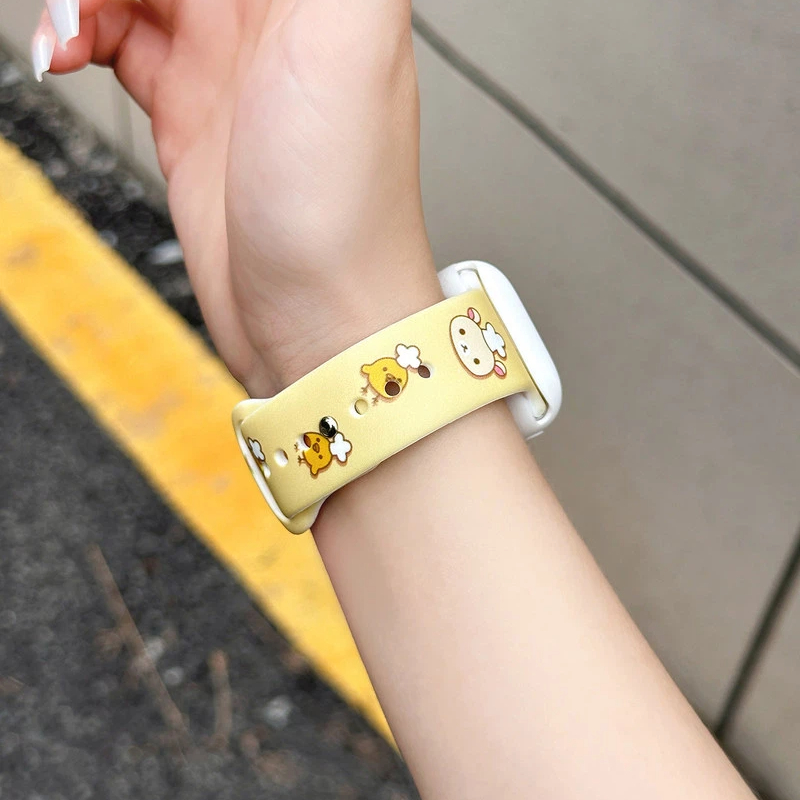 Cute Rilakkuma Print Silicone  – Silicone Band Replacement recenzja i cena