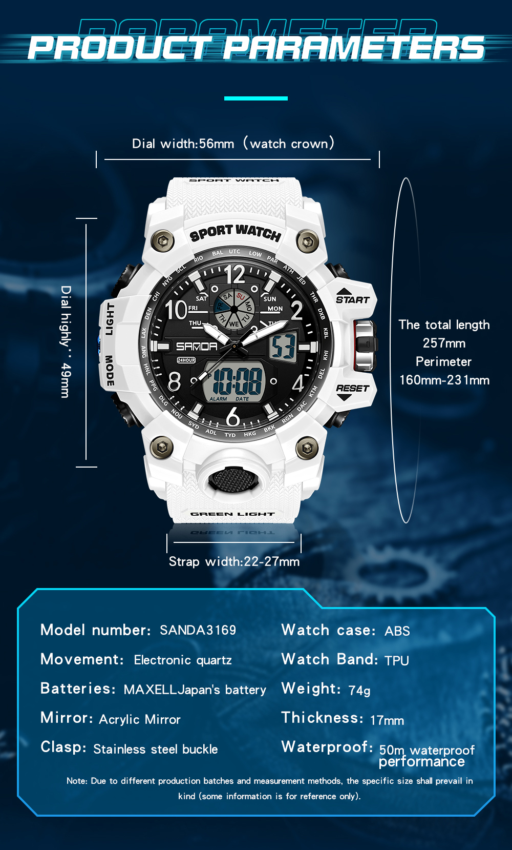 SANDA 30169 Top Sports Men's W – Smartwatch Touch recenzja i cena