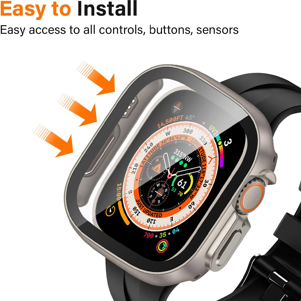 Glass+case For Apple Watch Ult – Smartwatch Band Accessories recenzja i cena