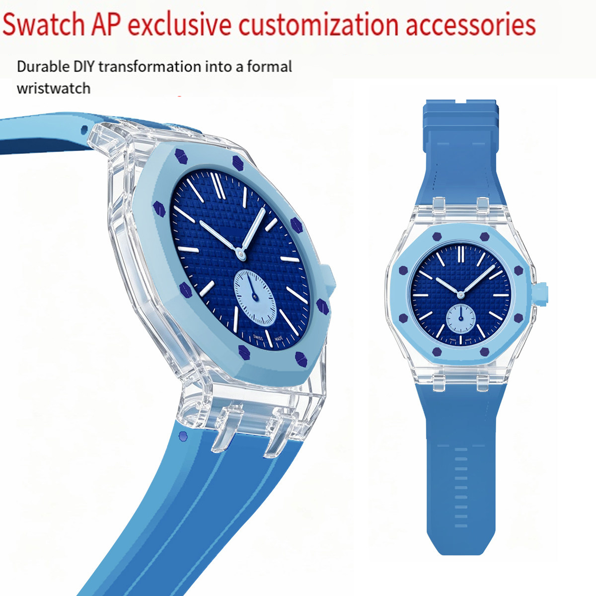 For AP Swatch Co branded Modif – Silicone Band Replacement recenzja i cena