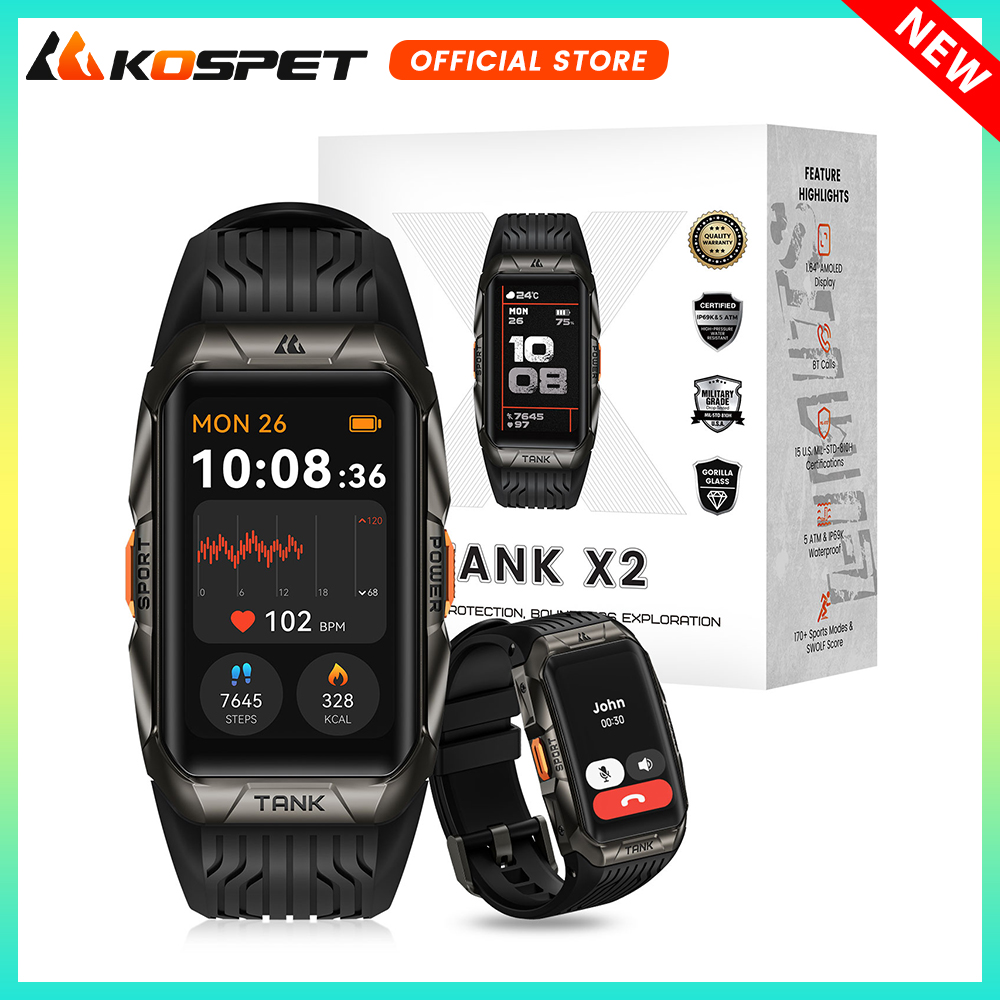 KOSPET TANK X2 Smart Watch For – Smartwatch Face recenzja i cena