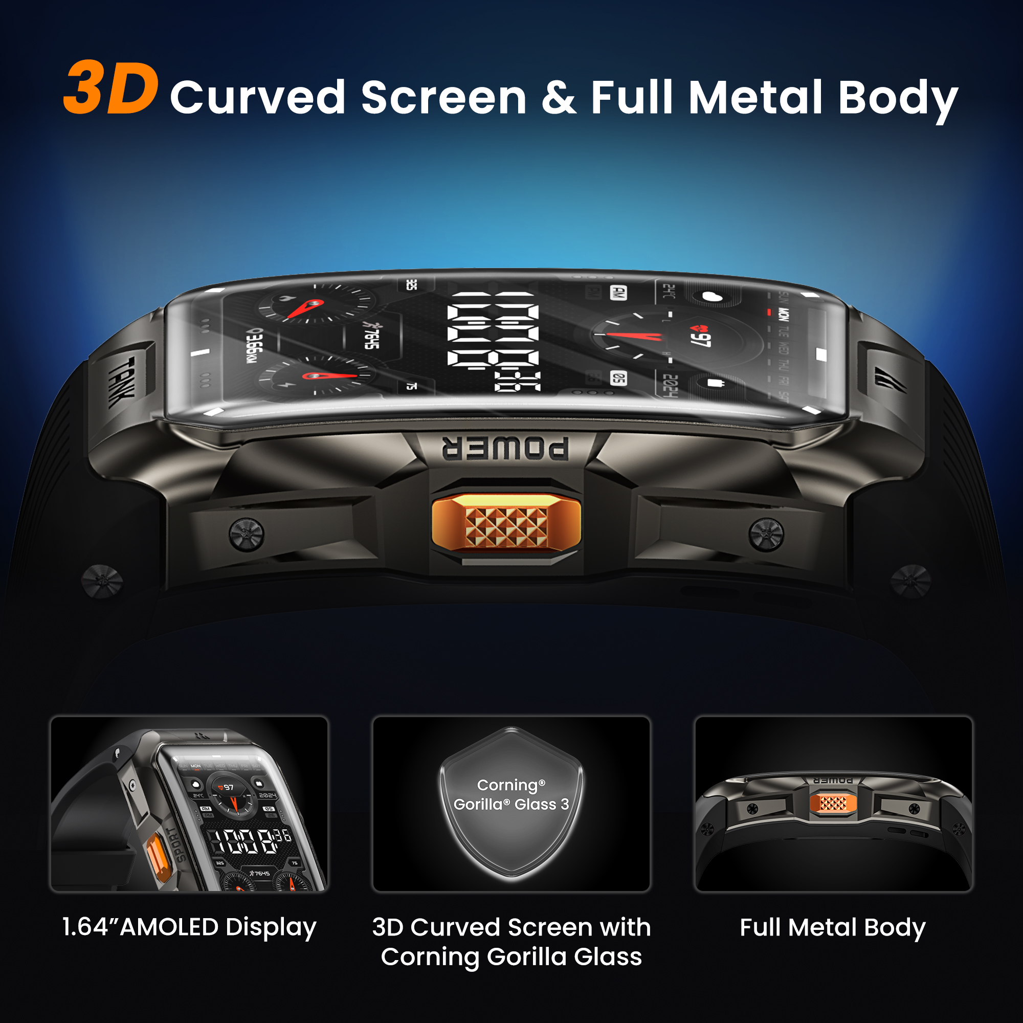 KOSPET TANK X2 Smart Watch For – Smartwatch Face recenzja i cena