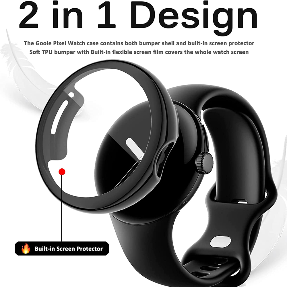 Tempered Glass+Cover For Googl – Smartwatch Band Accessories recenzja i cena