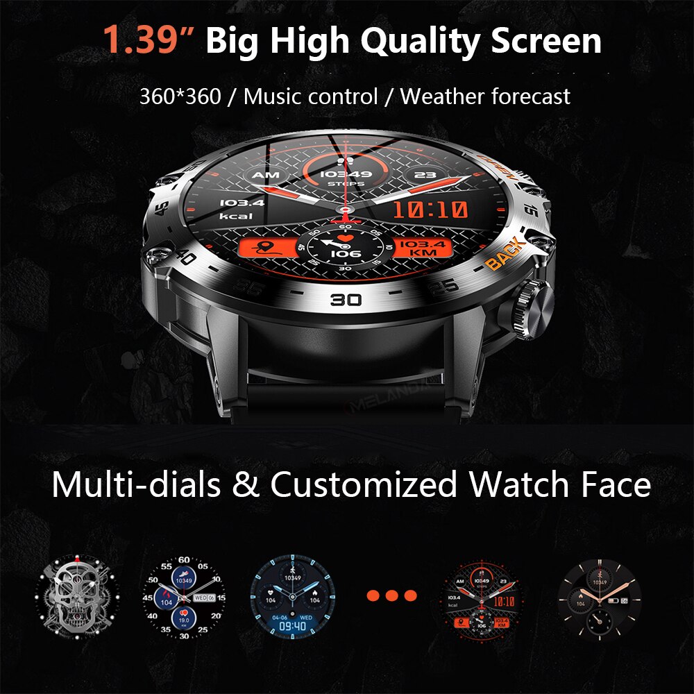 MEVADEN Steel 1.39 inch Men Lu – Smartwatch Face recenzja i cena