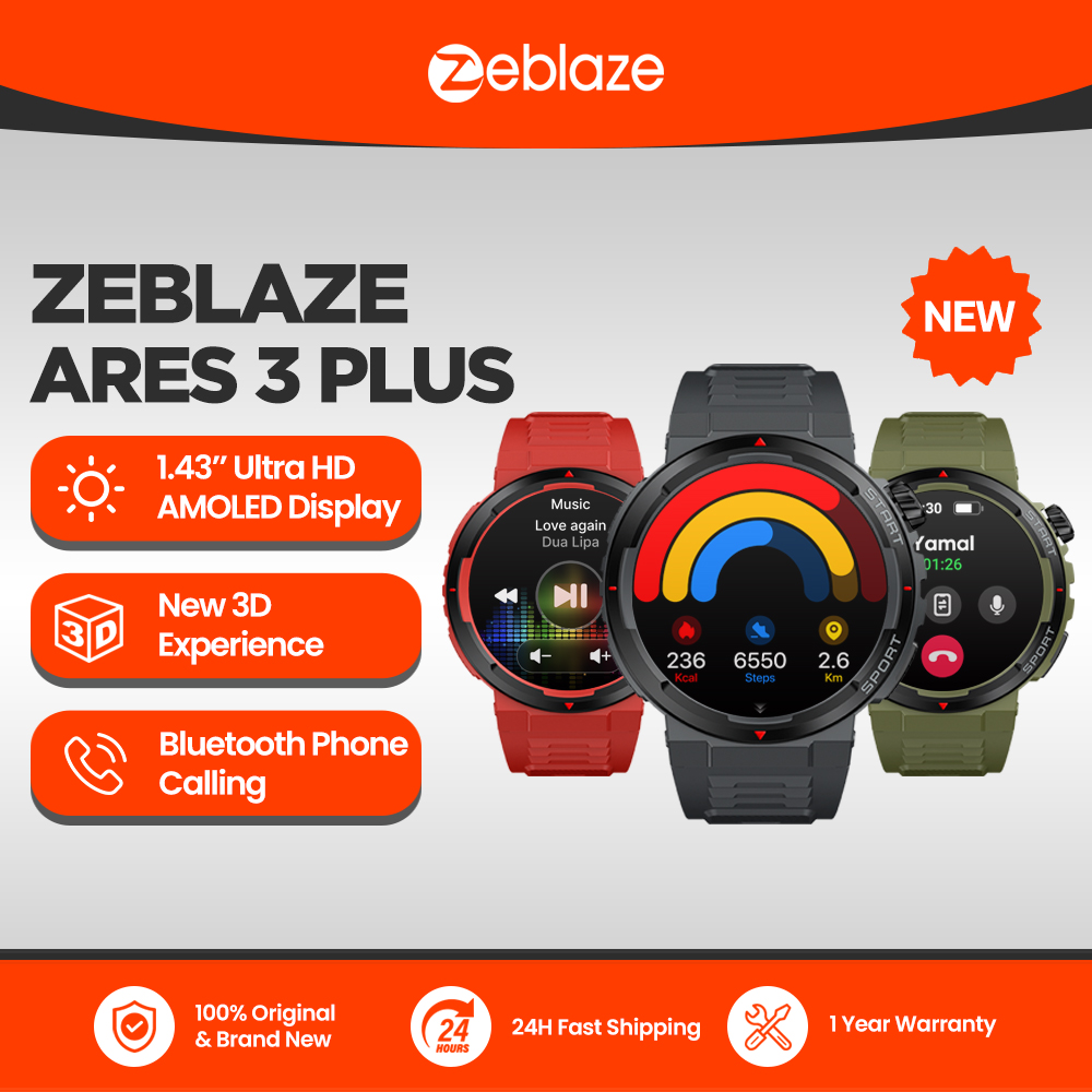 New Zeblaze Ares 3 Plus 1.43'' – Smartwatch Face recenzja i cena