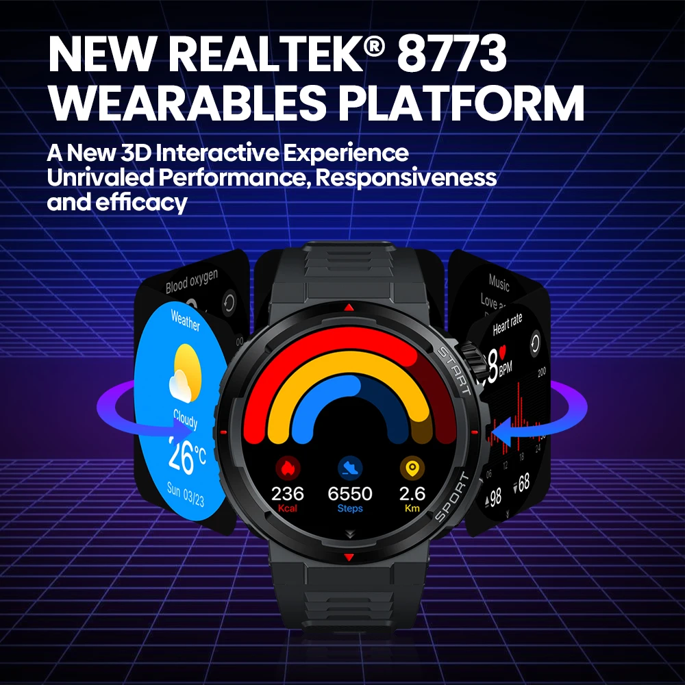 New Zeblaze Ares 3 Plus 1.43'' – Smartwatch Face recenzja i cena