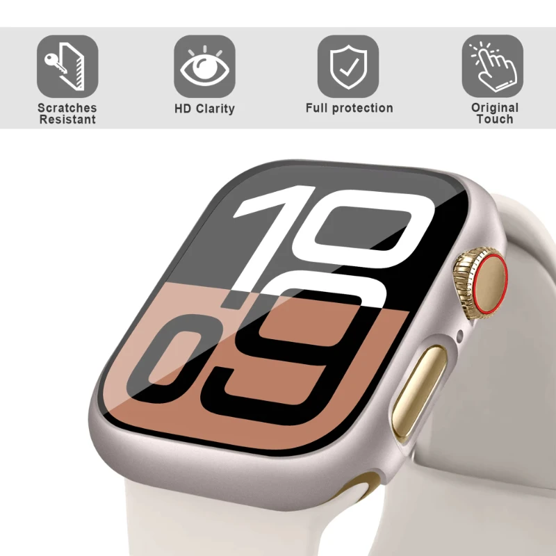 Tempered Glass+cover For Apple – Smartwatch Band Accessories recenzja i cena