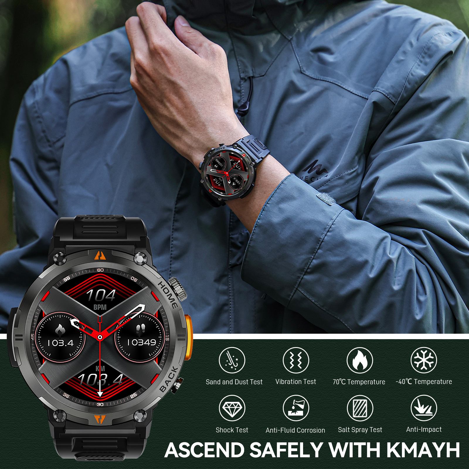 EIGIIS KE3 Bluetooth Call Smar – Smartwatch Face recenzja i cena