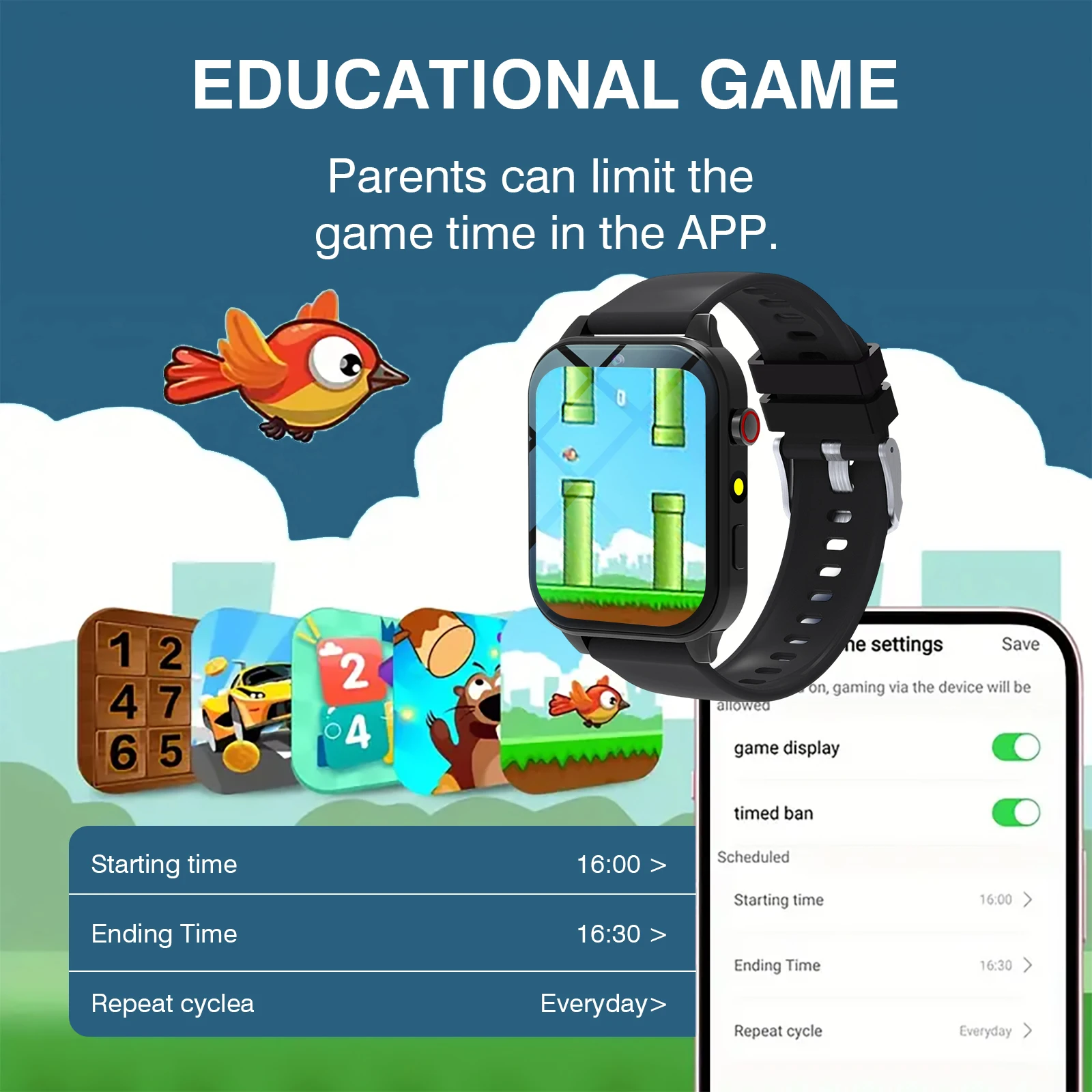 Kids′s Smart Watch 18 Games Ca – Smartwatch Touch recenzja i cena