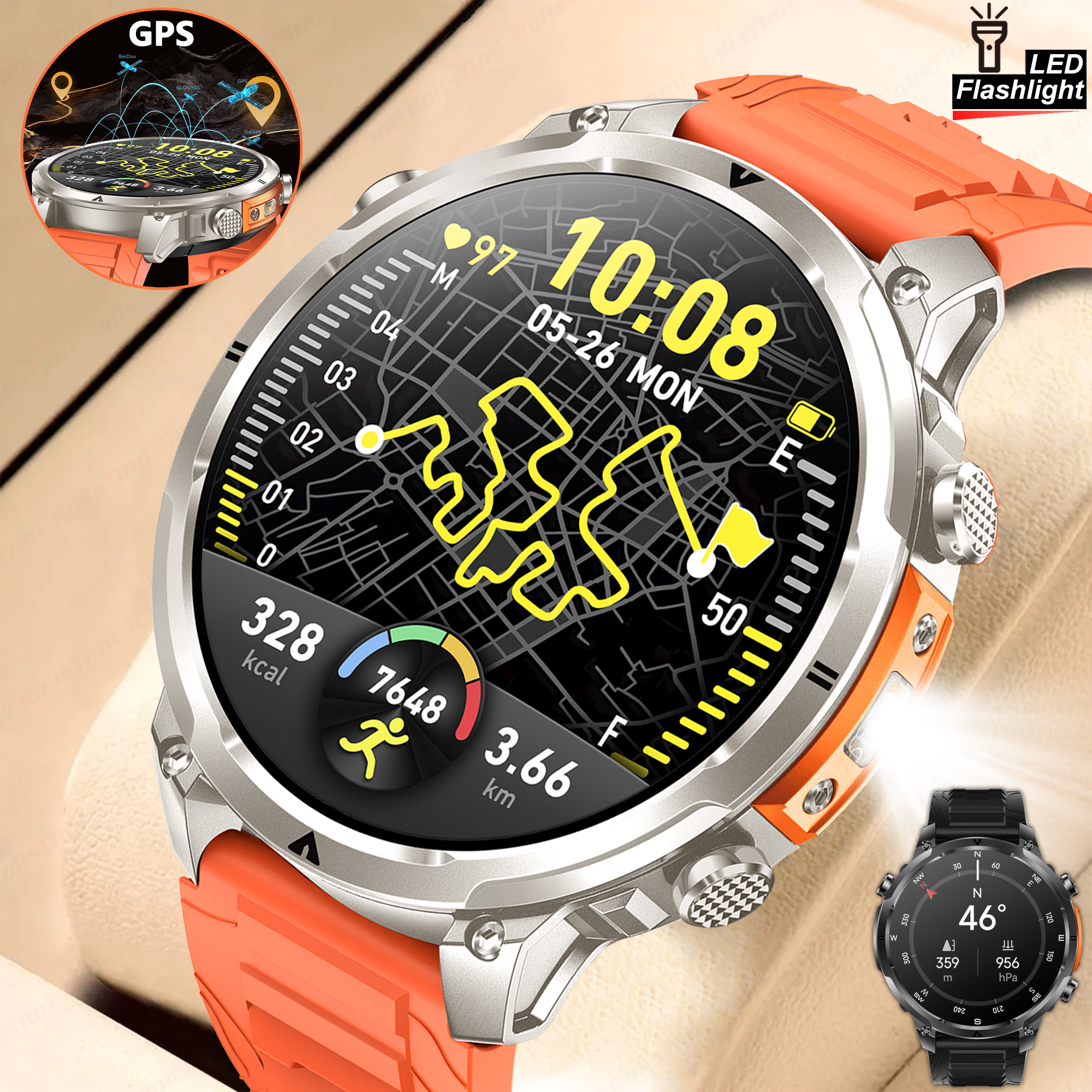 Outdoor GPS Sports Smart Watch – Smartwatch Touch recenzja i cena
