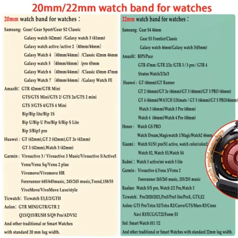 20mm 22mm Magnetic Loop Strap  – Titan Smartwatch Accessories recenzja i cena