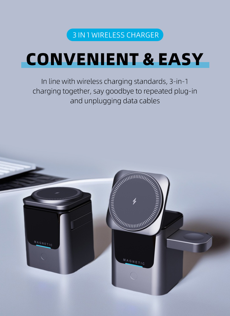Magnetic 3 in 1 Wireless Charg – Watch Charger Cable recenzja i cena
