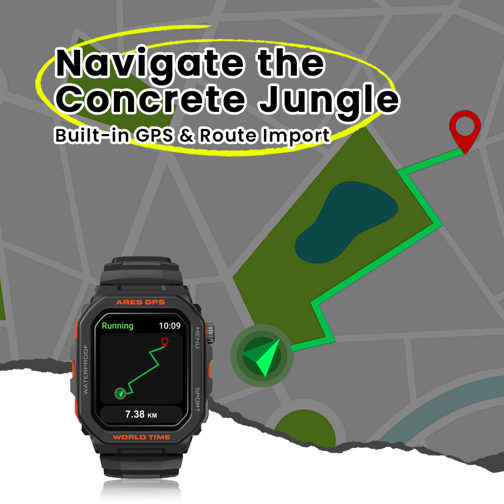 New Zeblaze Ares GPS Smart Wat – Smartwatch Face recenzja i cena