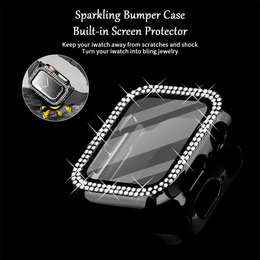 Diamond Cover For Apple watch  – Smartwatch Band Accessories recenzja i cena