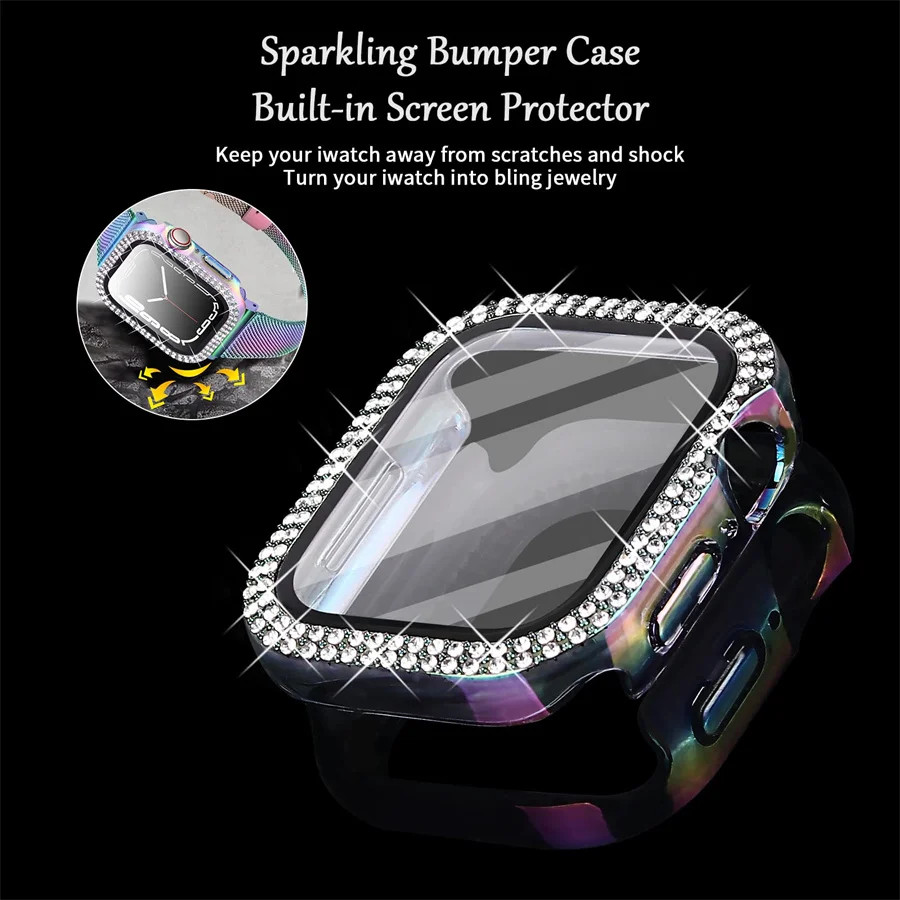 Diamond Cover For Apple watch  – Smartwatch Band Accessories recenzja i cena