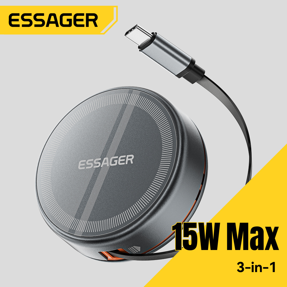 Essager 15W 3 in 1 Magnetic Wi – Watch Charger Cable recenzja i cena