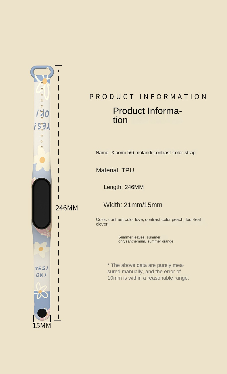 HeroIand Morandi Printing Patt – Xiaomi Smartwatch Accessories recenzja i cena