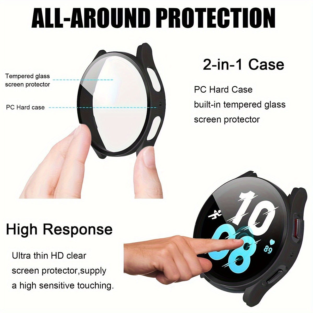 PC Case for Samsung Galaxy Wat – Samsung Smartwatch Accessories recenzja i cena