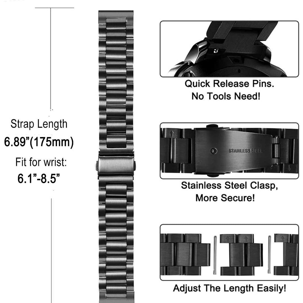 Steel Strap For Huawei Watch G – Titan Smartwatch Accessories recenzja i cena