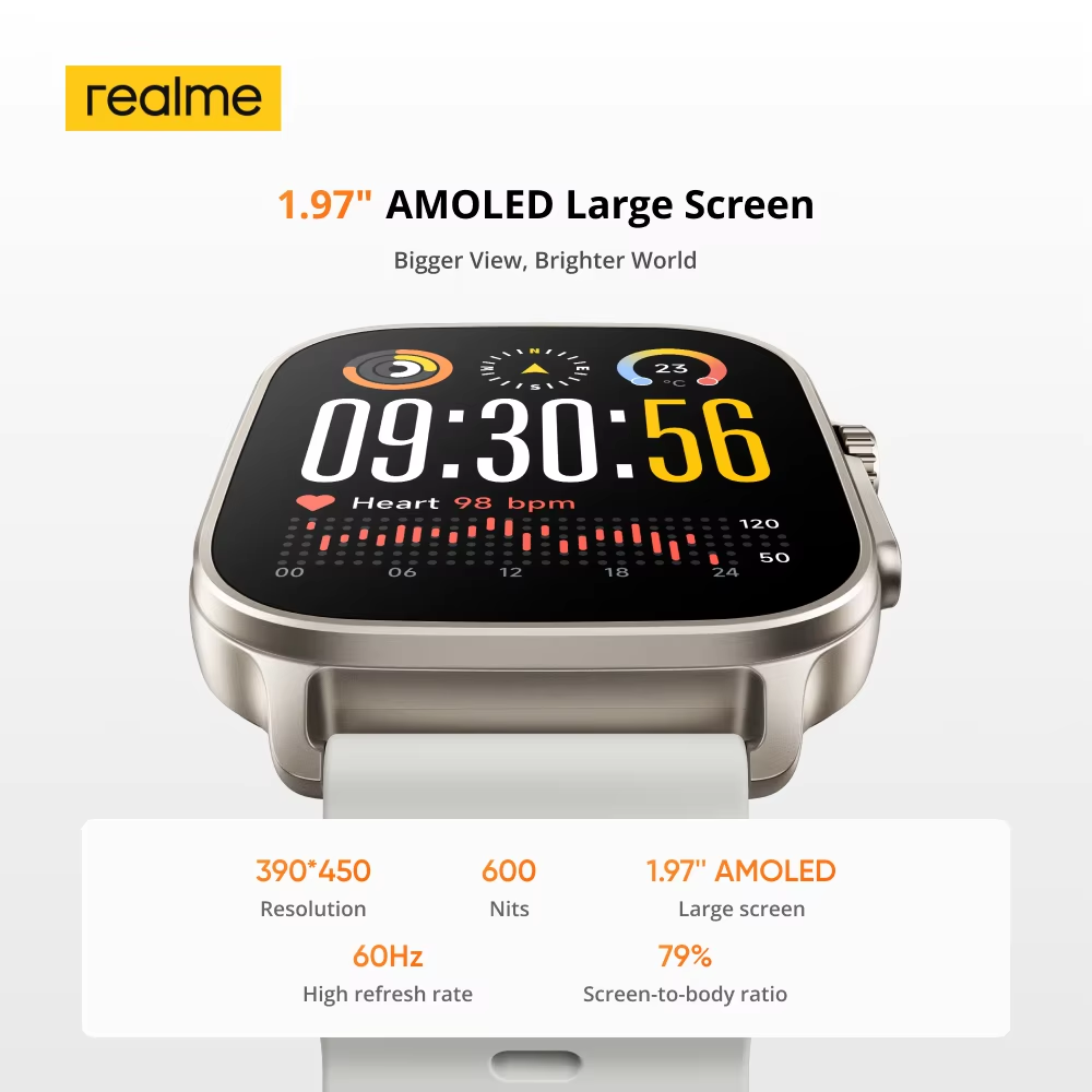 Global Version realme watch 5  – Smartwatch Face recenzja i cena
