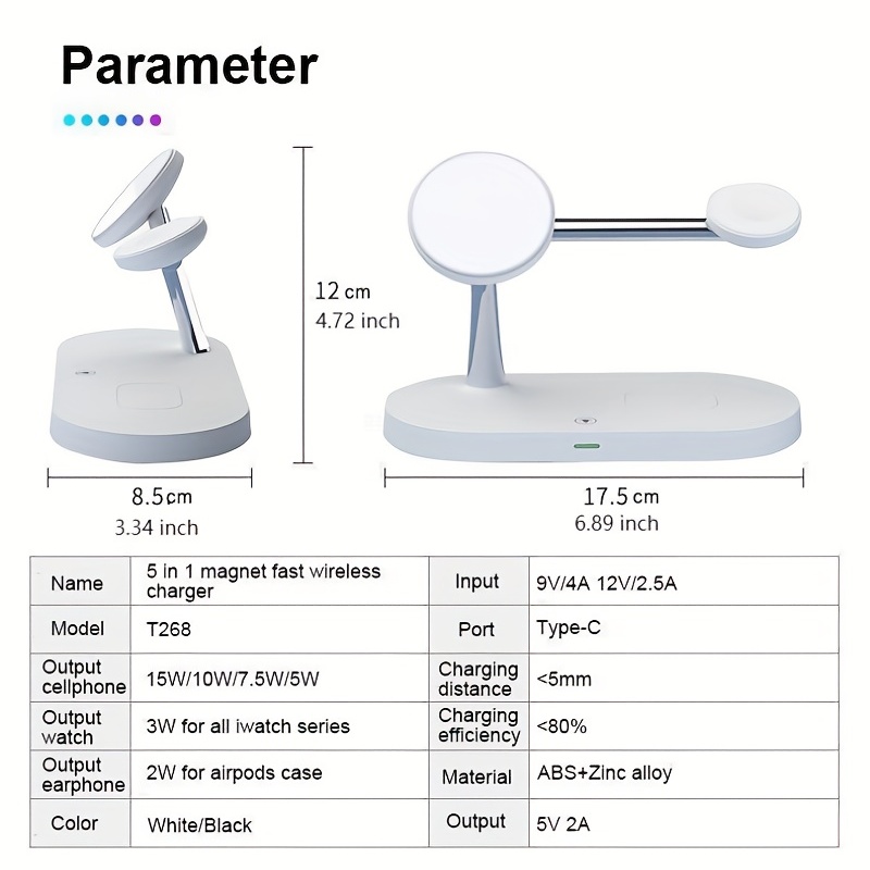 3 in 1 Wireless Charger Stand  – Watch Charger Cable recenzja i cena