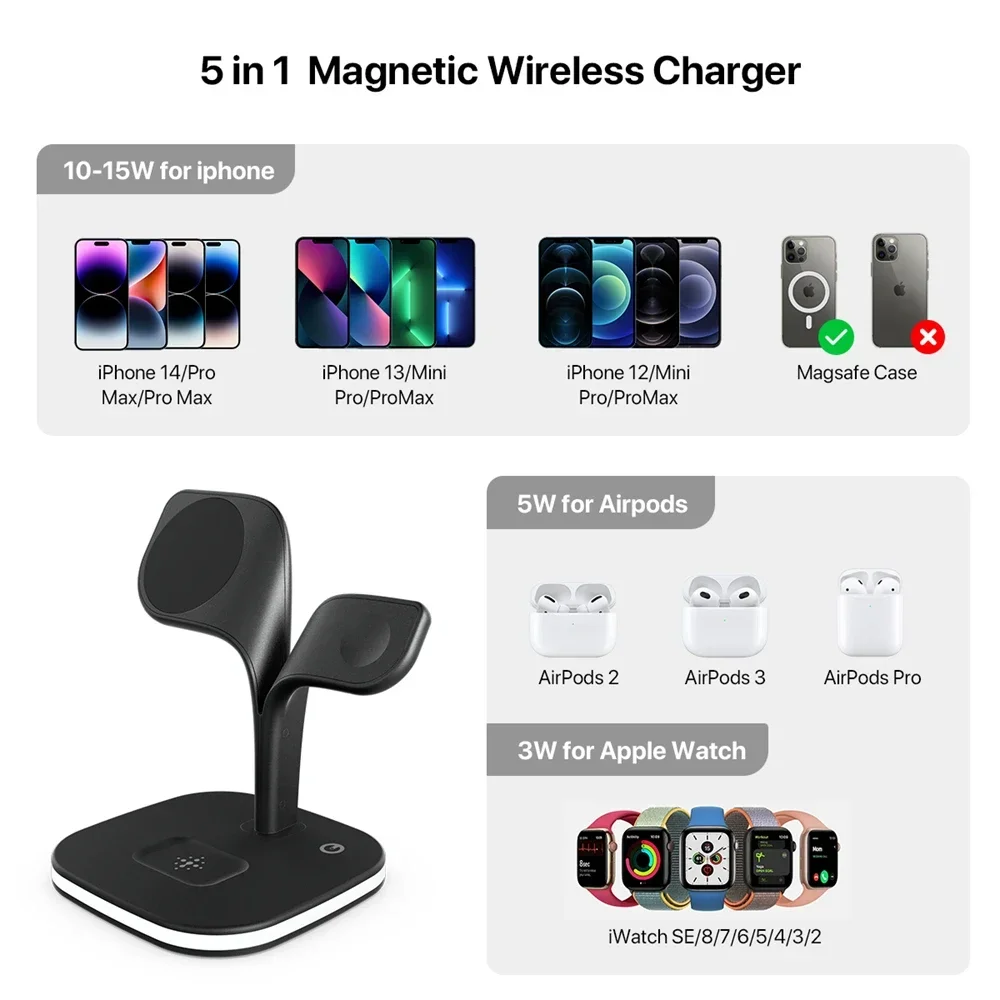 Magnetic 3 in 1 Wireless Charg – Watch Charger Cable recenzja i cena
