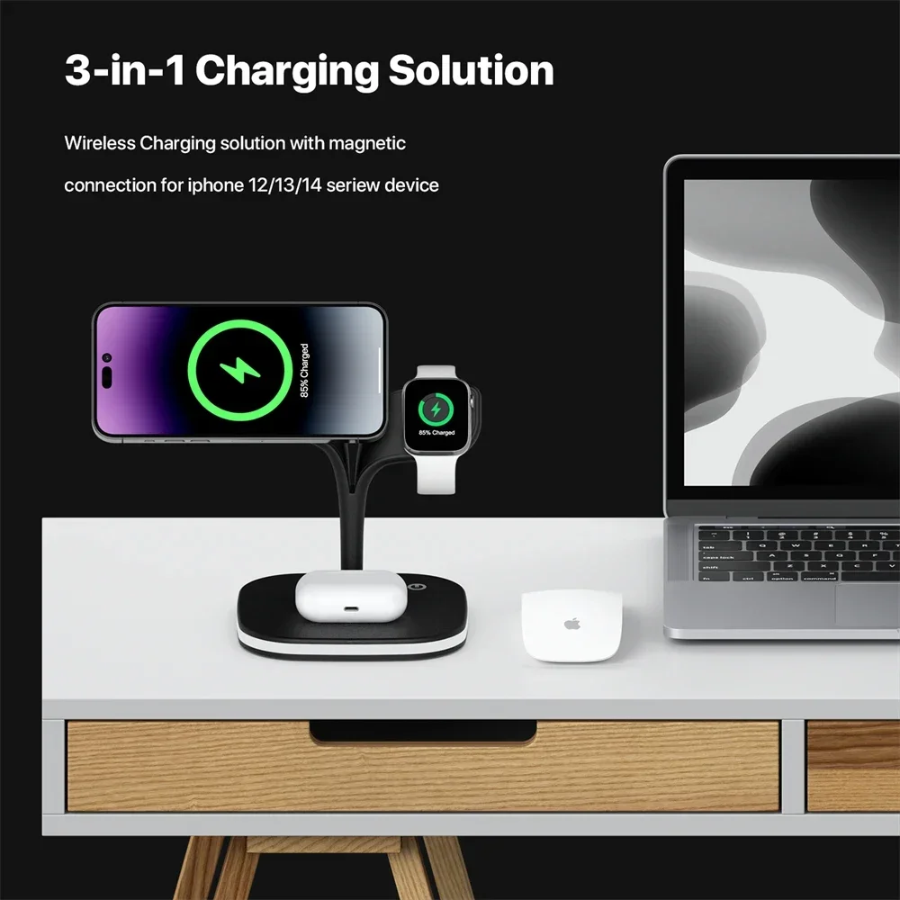 Magnetic 3 in 1 Wireless Charg – Watch Charger Cable recenzja i cena