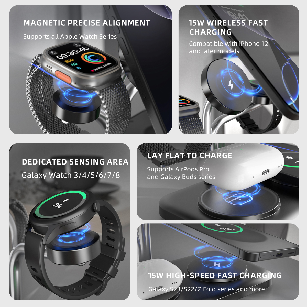 5 IN 1 Magnetic Wireless Charg – Watch Charger Cable recenzja i cena