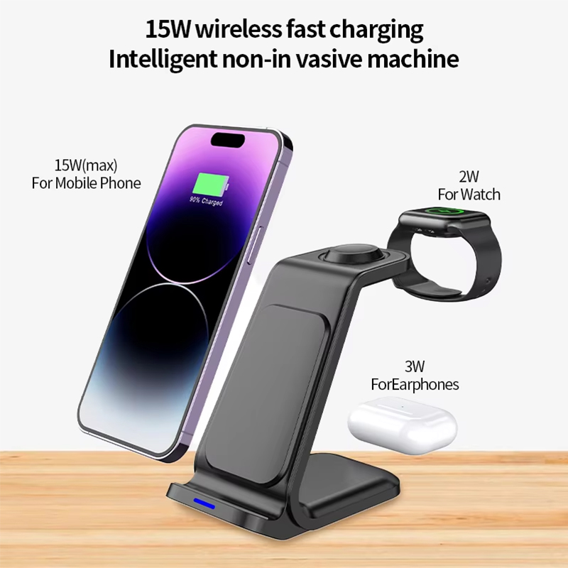 15W 3 in 1 Wireless Charger St – Watch Charger Cable recenzja i cena