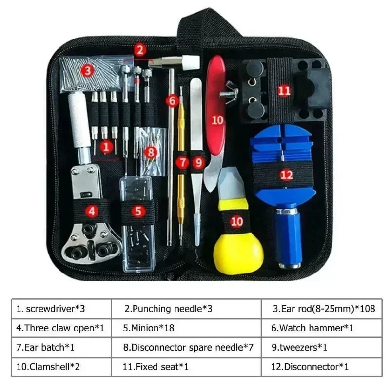 147Pcs Watchmaker Repair Tool  – Tool Kit Strap Change recenzja i cena