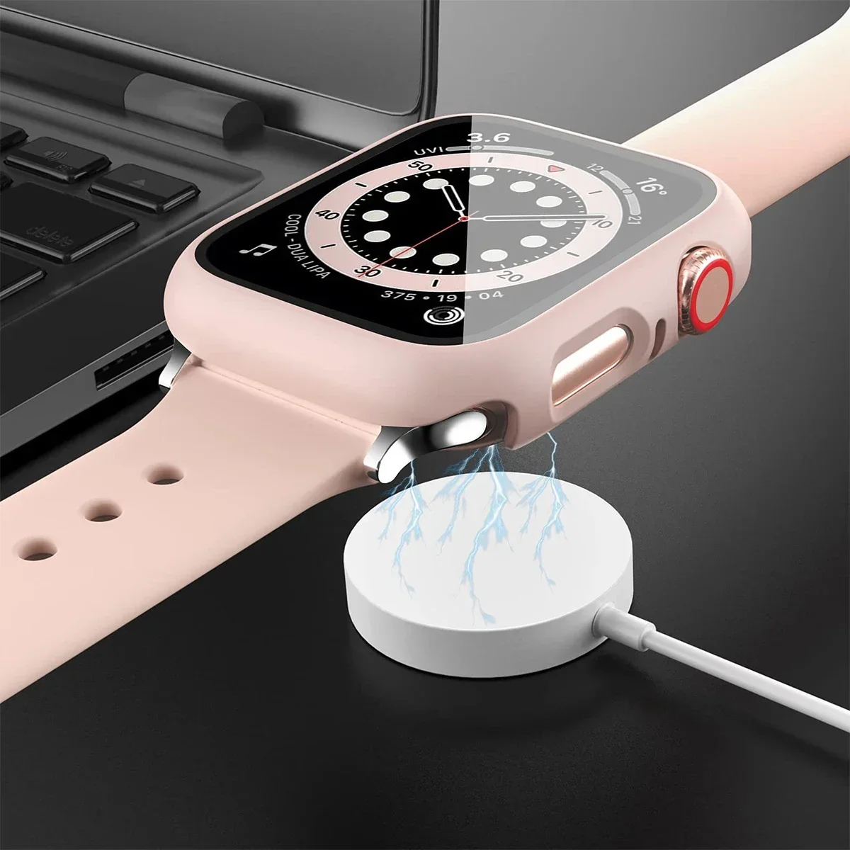 Tempered Glass+Cover For Apple – Smartwatch Band Accessories recenzja i cena