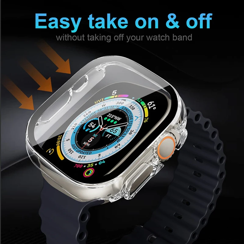 Glass+case For Apple Watch Ult – Smartwatch Band Accessories recenzja i cena