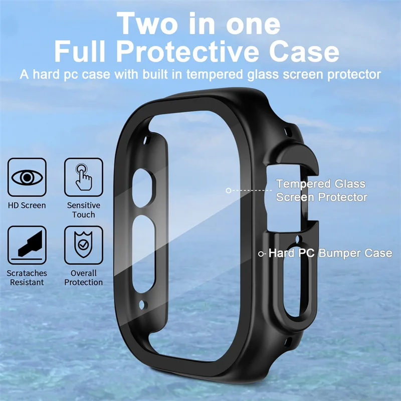 Glass+case For Apple Watch Ult – Smartwatch Band Accessories recenzja i cena