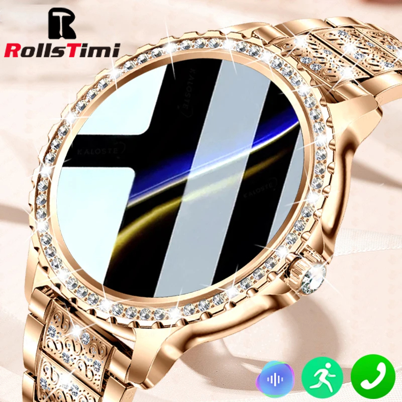 Fashion Luxury Gold Women Smar – Smartwatch Face recenzja i cena